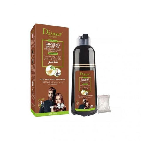 Disar Shampooing coloration cheveux au collagène Marron 8 minutes 400 ml