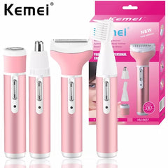 Kemei tondeuse de femmes Electric 4 in 1 Rechargeable